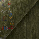Green Contemporary Design Hand Loomed Wool Area Rug