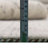Ivory Gabbeh Border Design Hand Loomed Wool Rug