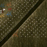 Solid with Border Patterns Hand Loomed Wool Area Rug