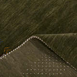 Solid with Border Patterns Hand Loomed Wool Area Rug