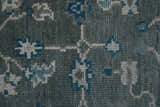 Ready to ship Traditional Gray And Blue 2.8x6 Wool Rug