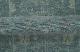 Ready to Ship Tree of life Teal And Beige 2.6x8 Wool Rug