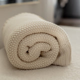 Regenerative Organic Knitted Blanket