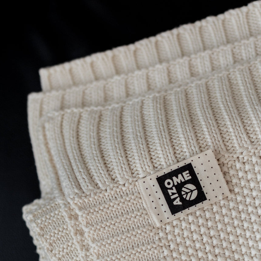 Regenerative Organic Knitted Blanket