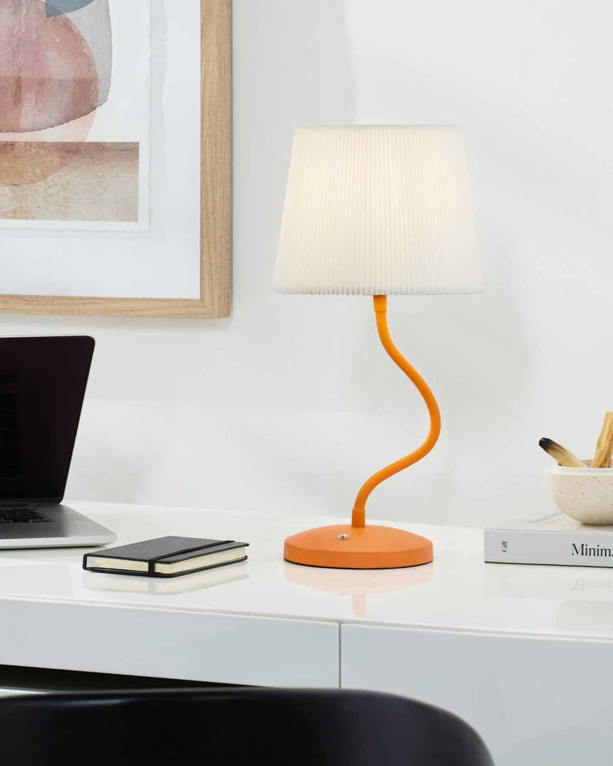 Pachiquita Yellow White Table Lamp