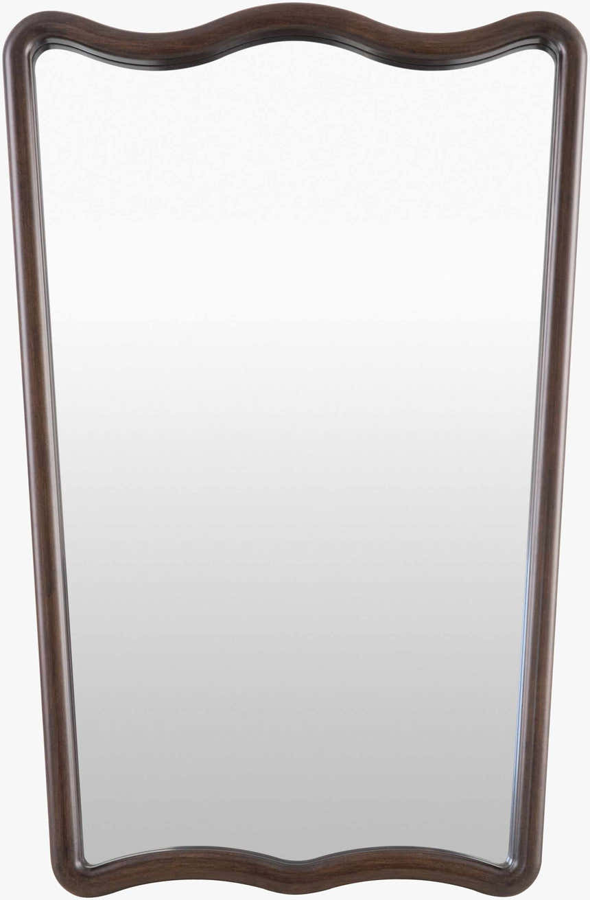 Honee Dark Red Wood Mirror