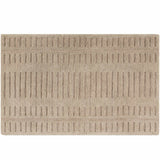 Washable Handmade Wool Rug - Brown