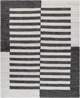 Sample Rocio Dotted Bordered White Jute Carpet