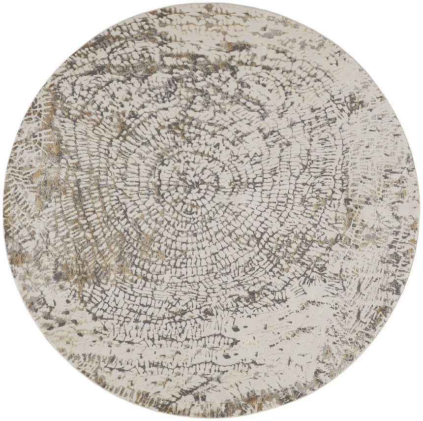 Feizy Parker Transitional Abstract - Ivory/Tan/Gray Area Rug