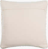 Woolin Ivory Chunky Looped Texture Cottage Farmhouse Wool Accent Pillow - Clearance