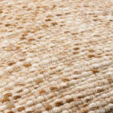 Woolin Ivory Chunky Looped Texture Cottage Farmhouse Wool Accent Pillow - Clearance
