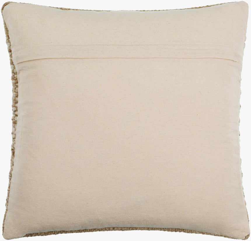 Braelin Ivory Braided Knit Texture Cottage Farmhouse Wool Accent Pillow - Clearance