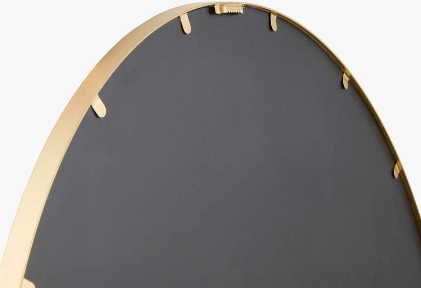 Guindarohan Gold Frame Round Mirror