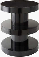 Rich Charcoal Modern End Table for sofa or lounge seating