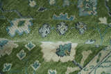 Royal Green and Ivory Custom Made Hand knotted Traditional Oushak wool Area Rug