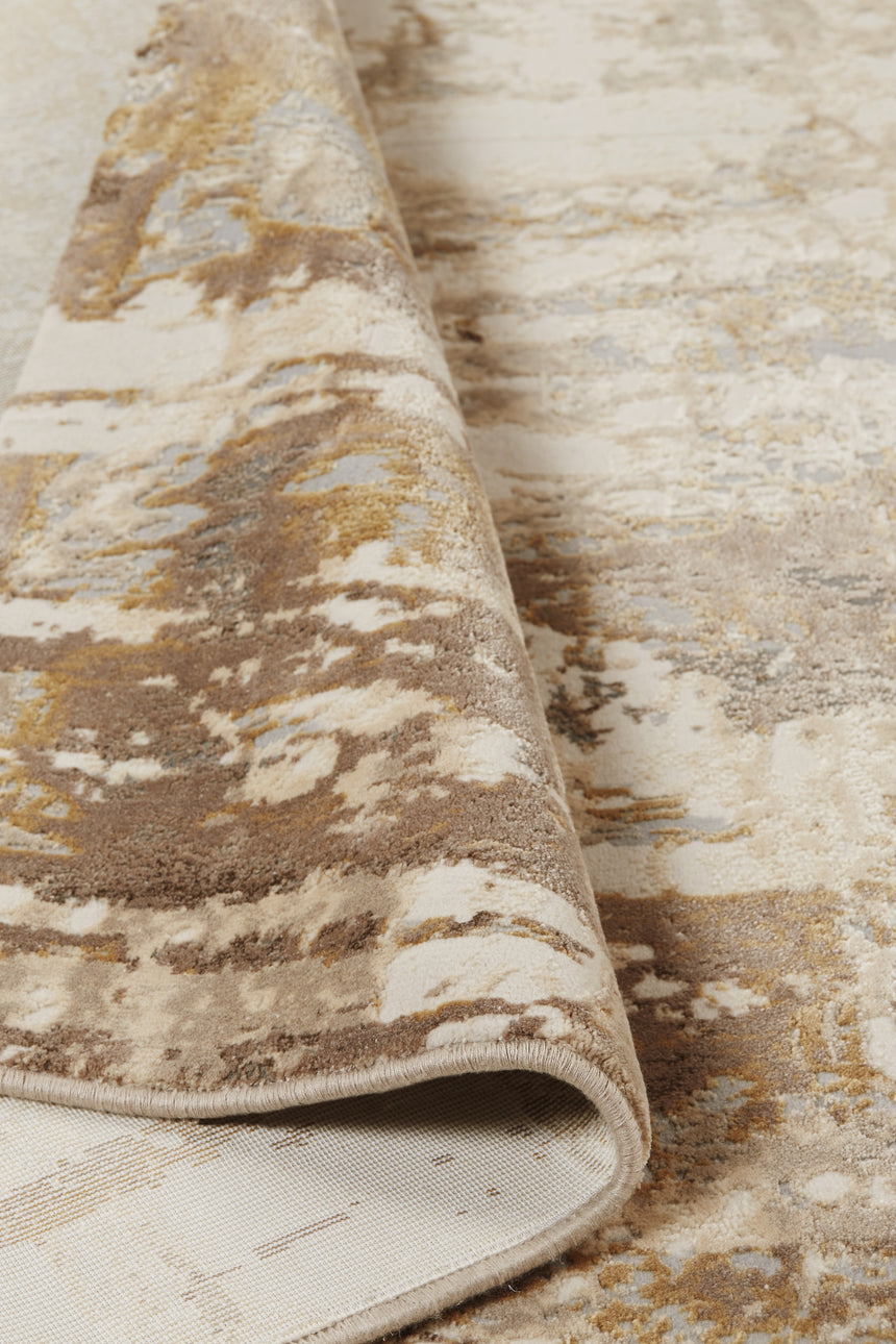 Feizy Parker Transitional Abstract - Tan/Ivory/Gray Area Rug