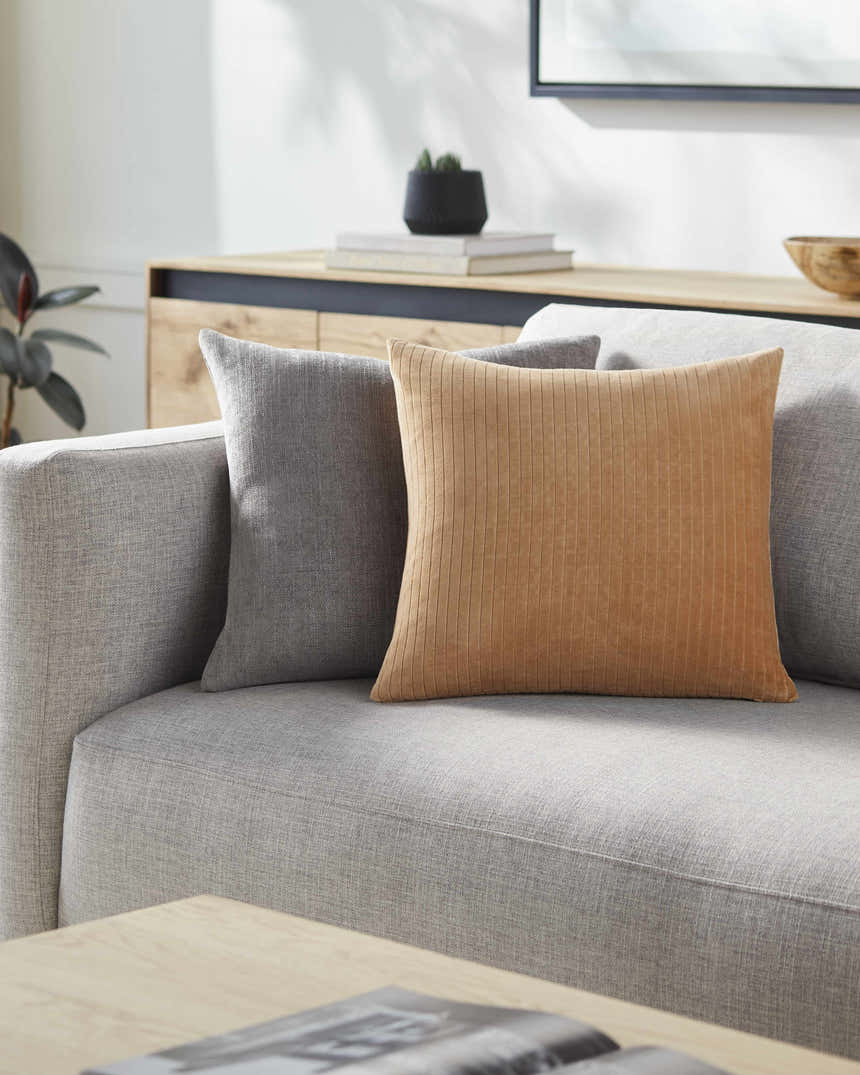 Rawya Camel Throw Pillow - Clearance