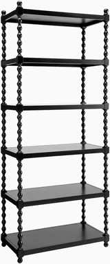 Charcoal Traditional Bookcase for books and decorative storage