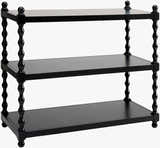 Charcoal Traditional Console Table for entryways or behind sofa styling