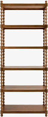 Orange Traditional Bookcase for books and decorative storage