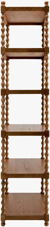 Orange Traditional Bookcase for books and decorative storage