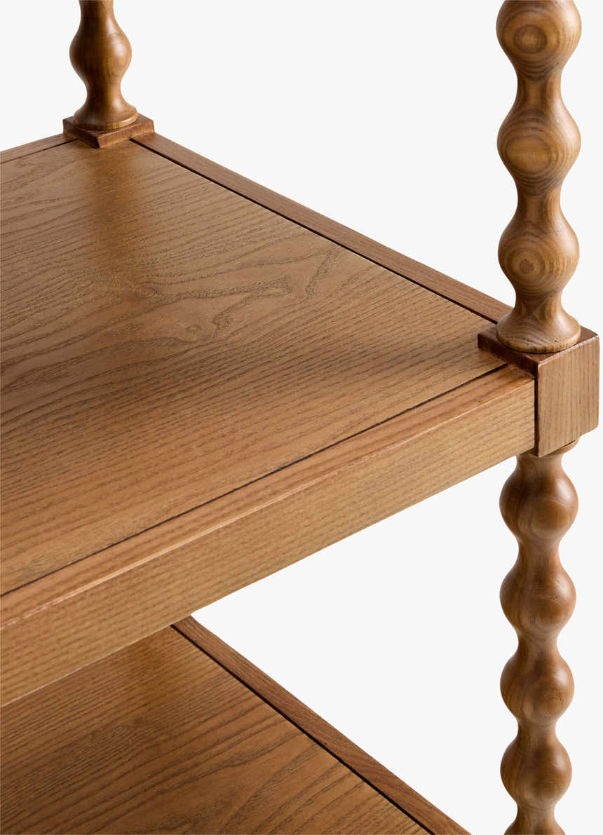 Orange Traditional Bookcase for books and decorative storage