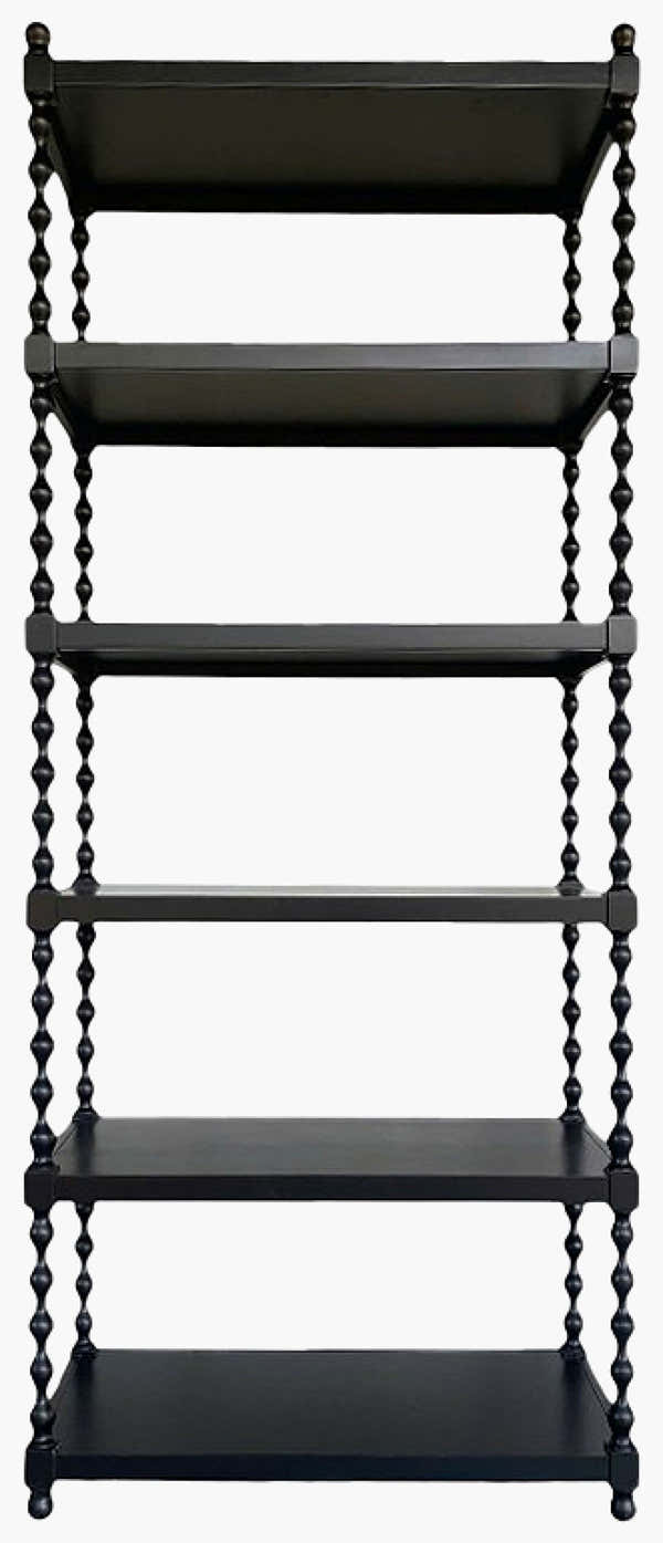 Charcoal Traditional Bookcase for books and decorative storage