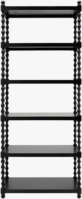 Charcoal Traditional Bookcase for books and decorative storage