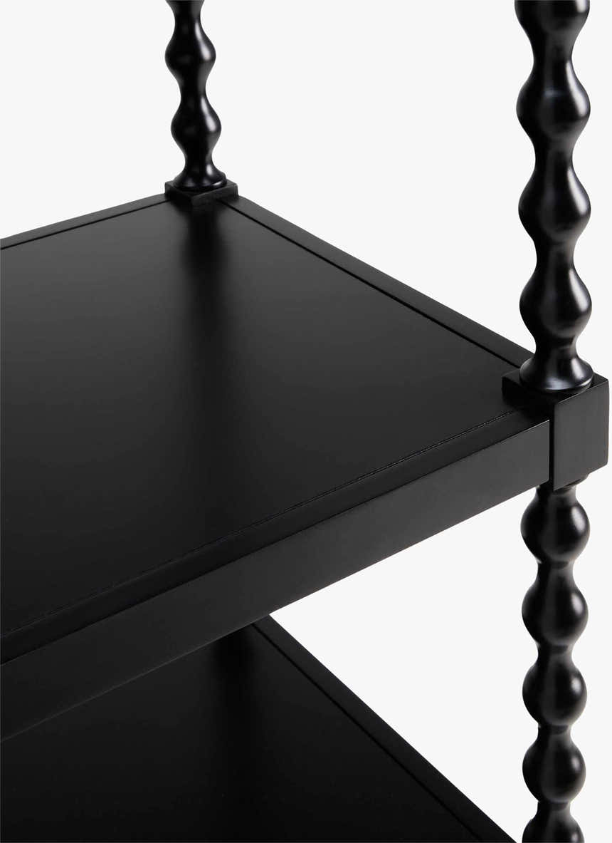 Charcoal Traditional Bookcase for books and decorative storage