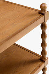 Orange Traditional Console Table for entryways or behind sofa styling