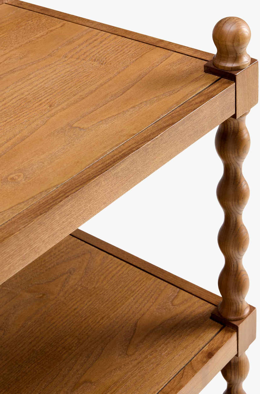 Orange Traditional Console Table for entryways or behind sofa styling