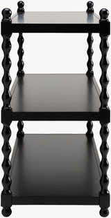 Charcoal Traditional Console Table for entryways or behind sofa styling