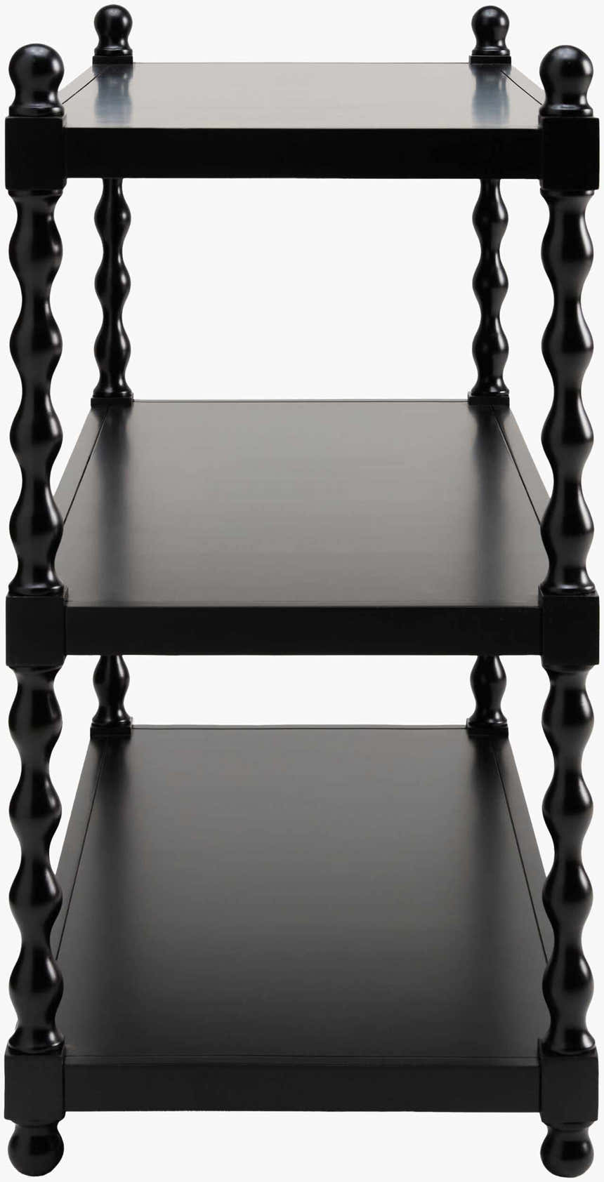 Charcoal Traditional Console Table for entryways or behind sofa styling
