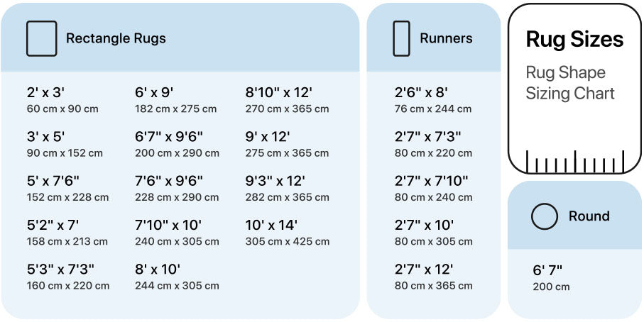 Rug Size Guide | Boutique Rugs