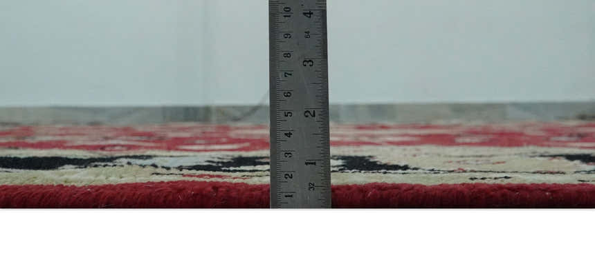 Rust, Olive and Black Hand Knotted Traditional Oriental Custom Made Wool Area Rug