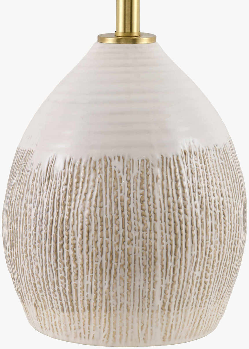 Brick Red Bohemian Table Lamp with global details for bedside or console tables