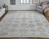 Feizy Wendover Transitional Oriental - Ivory/Silver/Tan Area Rug