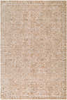 Close-up of the Vintage Edit II Rachel Zoe x LIVABLISS RZDT-2306 Area Rug. Beige, ivory, and sandstone tones with a traditional pattern. Design-Rectangle-6796