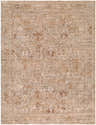 Close-up of the Vintage Edit II Rachel Zoe x LIVABLISS RZDT-2311 Area Rug. Beige, chestnut, and ivory traditional pattern. Design-Rectangle-6796