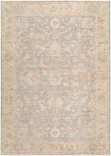 Vintage Edit Rachel Zoe x LIVABLISS RZVE-2303 Area Rug with floral pattern in beige, cream, gray, and sage. Design-Rectangle-6796