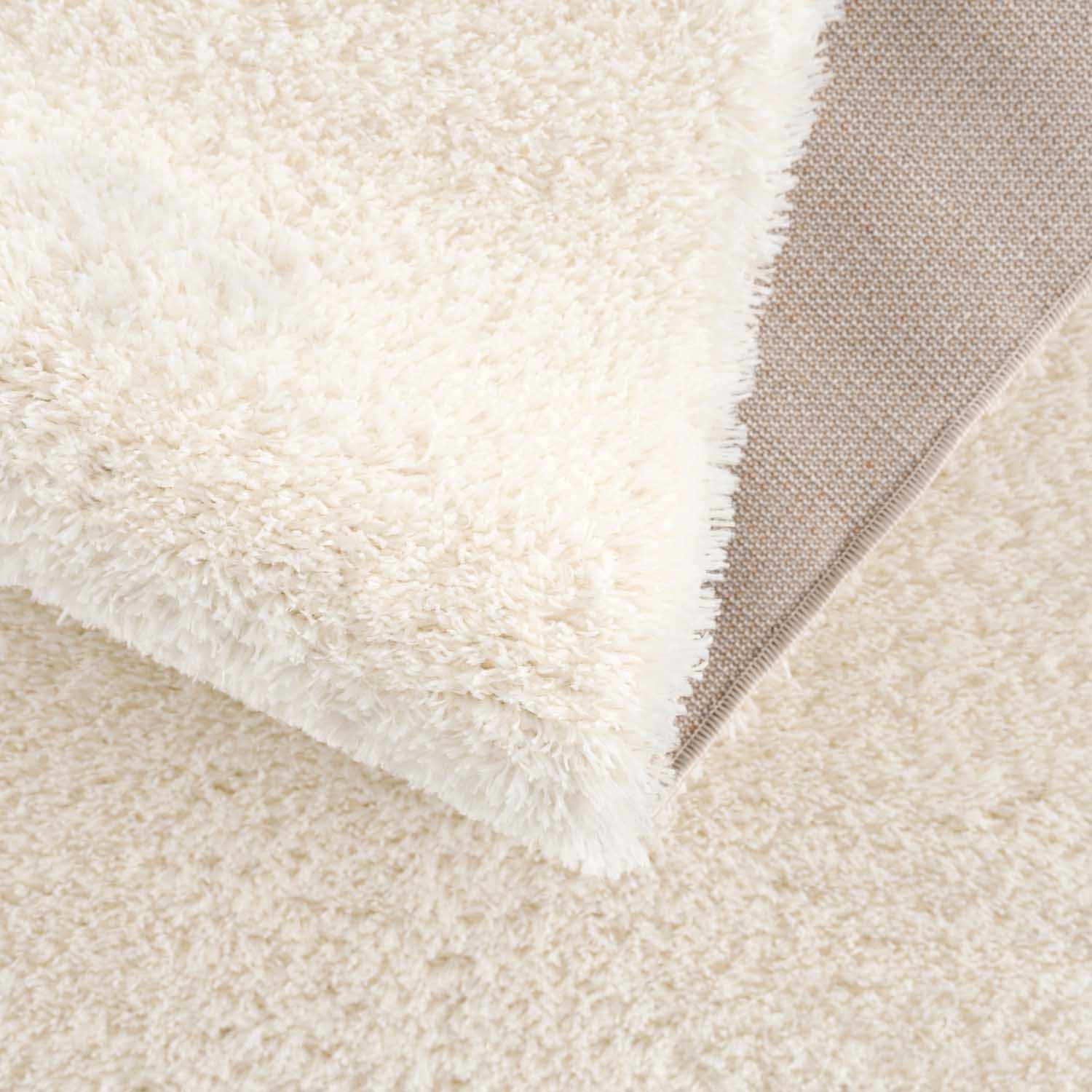 Crevalo Cream Subtle Wavy Abstract Modern Minimalist Polyester