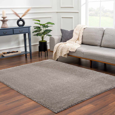Heavenly Solid Gray Plush Rug - Clearance