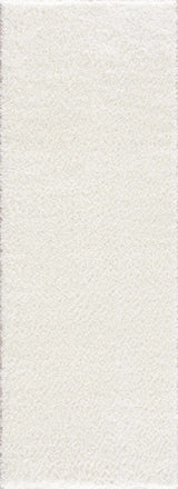 Heavenly Solid Cream Plush Rug