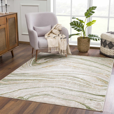 Sample Live Marble Green Area Rug