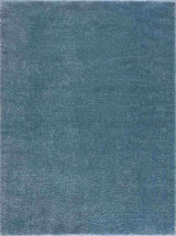 Heavenly Solid Blue Plush Rug - Clearance