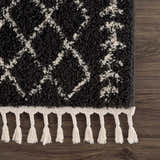 Sample Thetford Black Berber Shag Rug - Clearance
