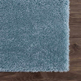 Heavenly Solid Blue Plush Rug - Clearance