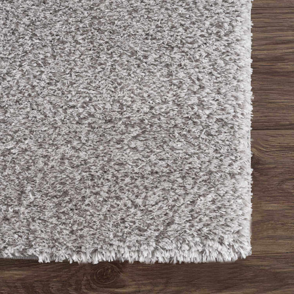 Sample Heavenly Solid Light Gray Plush Rug - Clearance