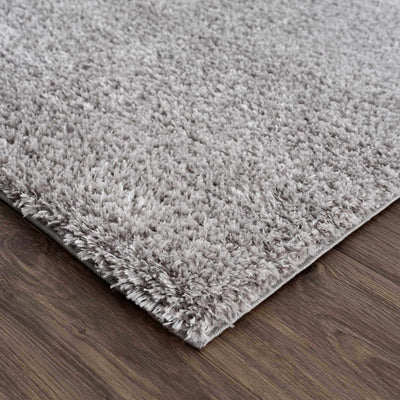 Heavenly Solid Light Gray Plush Rug - Clearance