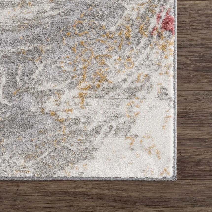 Sample Lively Marble Pink Area Rug - Clearance